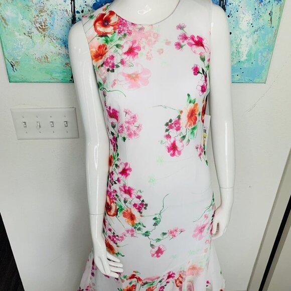 Calvin Klein Women's Floral A-Line Dress - Picture 10 of 12